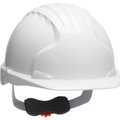 Pip Evolution Deluxe 6151 Cap Style Hard Hat HDPE Shell, 6-Pt Polyester Suspension, Ratchet Adj., White 280-EV6151-10